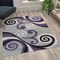 Flash Furniture Purple 4' x 5' Distressed Abstract Area Rug OKR-RG1100-45-PU-GG - alternate 1